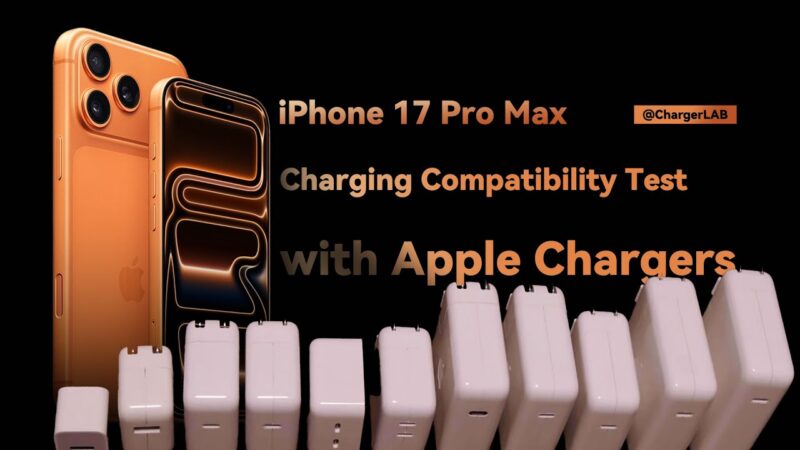 Vitesse de charge de l&rsquo;iphone 17 pro max avec les chargeurs apple