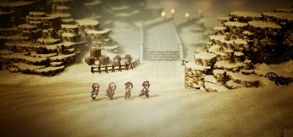 Octopath traveler 0 promet 100h de jeu principal