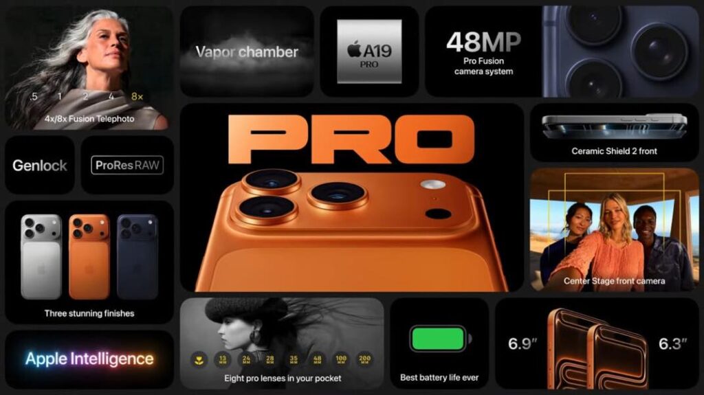 Iphone 17 pro : puissance et innovation pour la photo et la vidéo