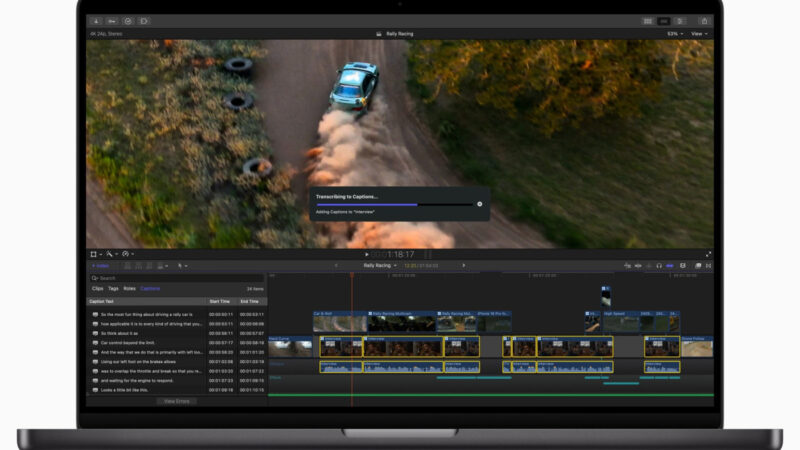 Mise à jour d&rsquo;Apple pour Final Cut Pro sur Mac et iPad