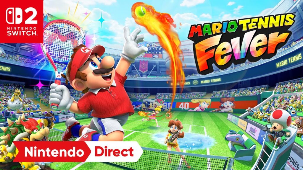 Annonces pour les 40 ans de mario : tennis et switch 2