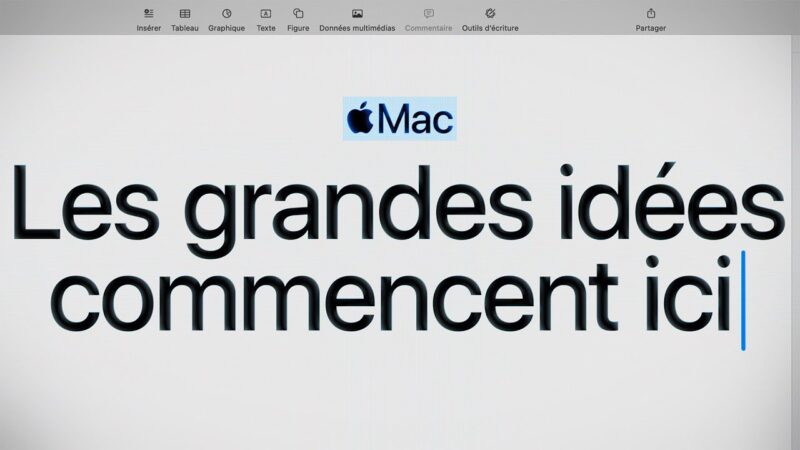 Apple présente sa nouvelle publicité sur le mac