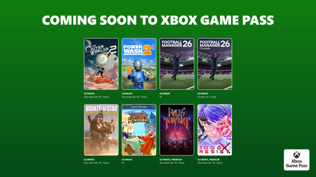 Prochains jeux Game Pass d'octobre 2023