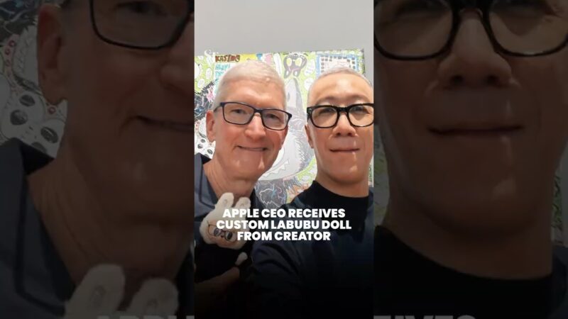 Tim cook met en avant labubu et les produits apple