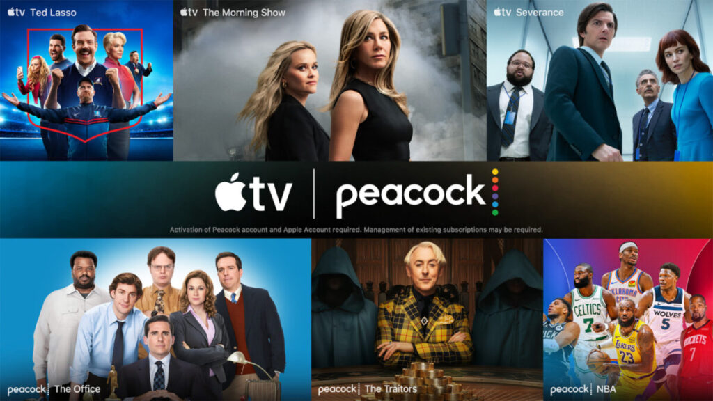 Apple tv et peacock lancent une offre groupée avec remise