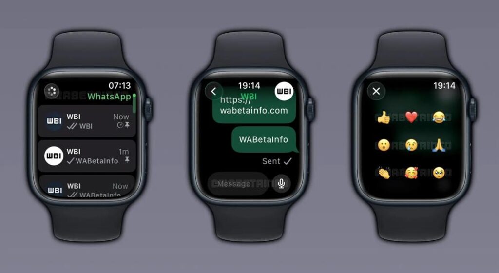 Whatsapp teste une application pour apple watch