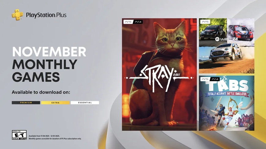 Stray disponible dans le ps plus essential en novembre