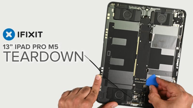 IPad Pro M5 : un score de réparation en légère progression