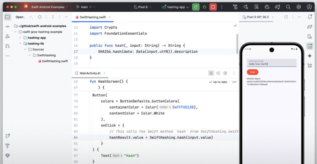 Disponibilité du Swift SDK pour le portage d'applications iOS vers Android