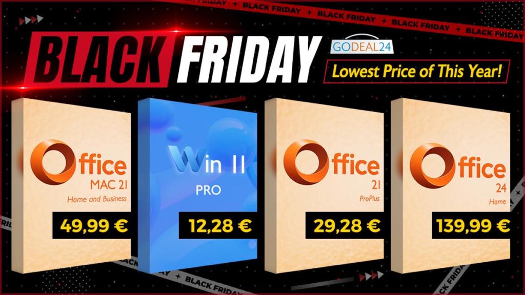 Offres exceptionnelles sur ms office et windows pendant le black friday