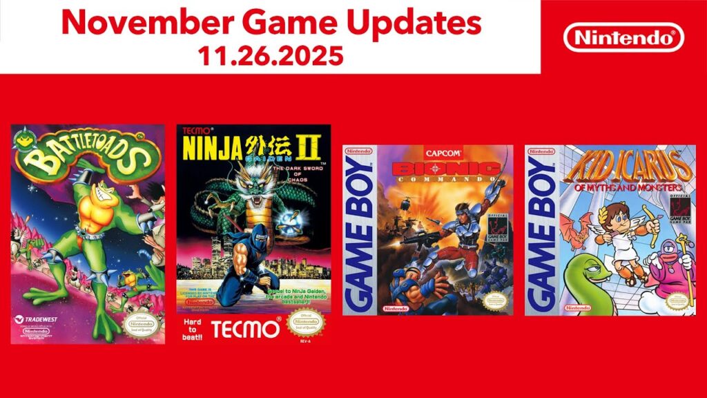 Nouveaux jeux 8bits disponibles sur nintendo nso