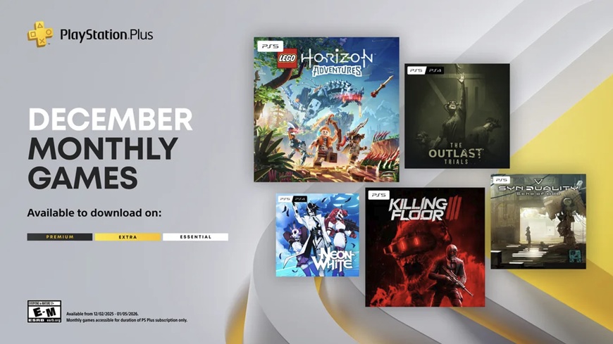 Ps plus essential : 5 jeux offerts pour noël