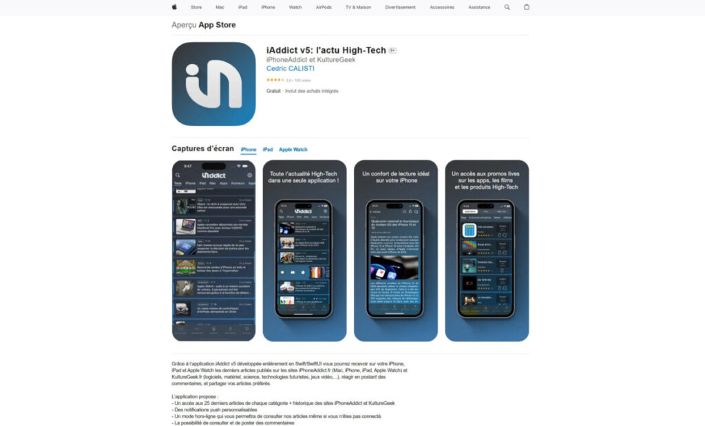 Lancement de l'app store sur le web par apple
