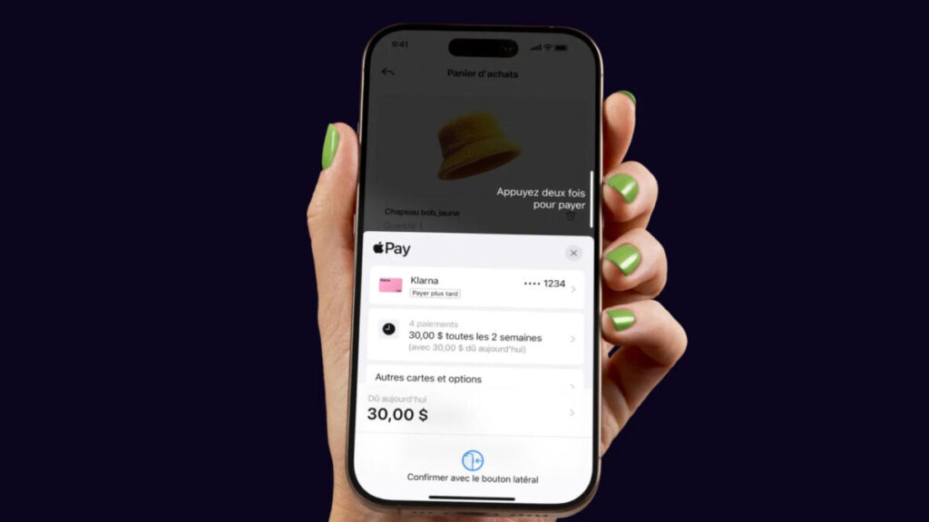 Paiement fractionné avec apple pay et klarna bientôt disponible en france