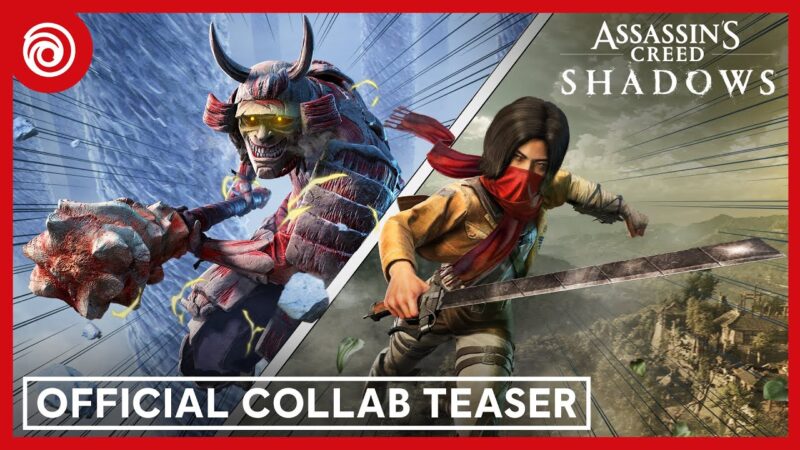 Assassin&rsquo;s creed shadows dévoile une mission bonus avec attack on titan