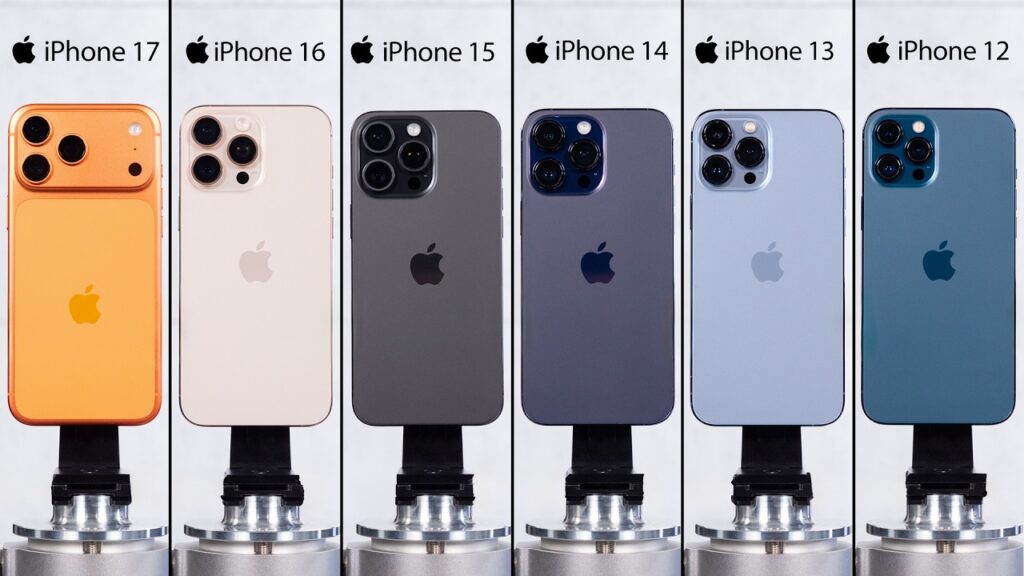 Comparaison des performances des iphone 12 à 17 Comparaison des performances des iphone 12 à 17