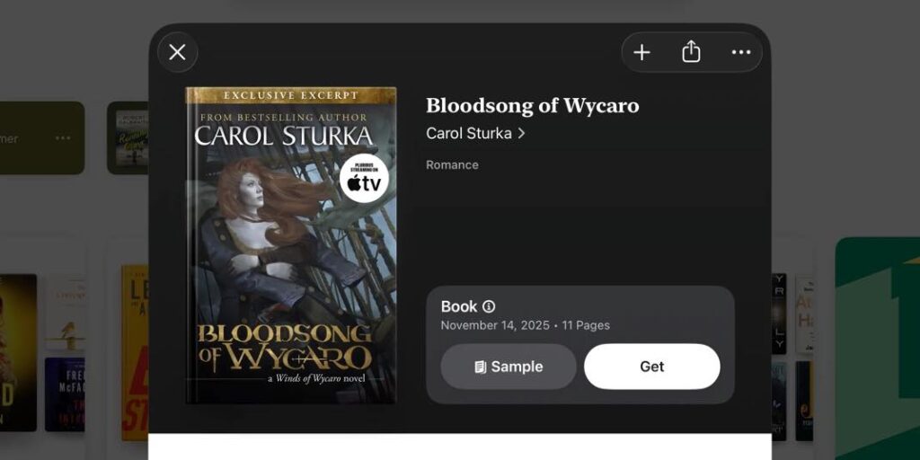 Apple books offre un extrait gratuit du roman de carol sturka