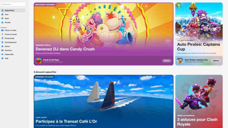 Lancement de l&rsquo;app store sur le web par apple