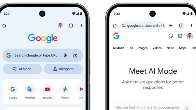 Chrome sur ios intègre le mode ia de google