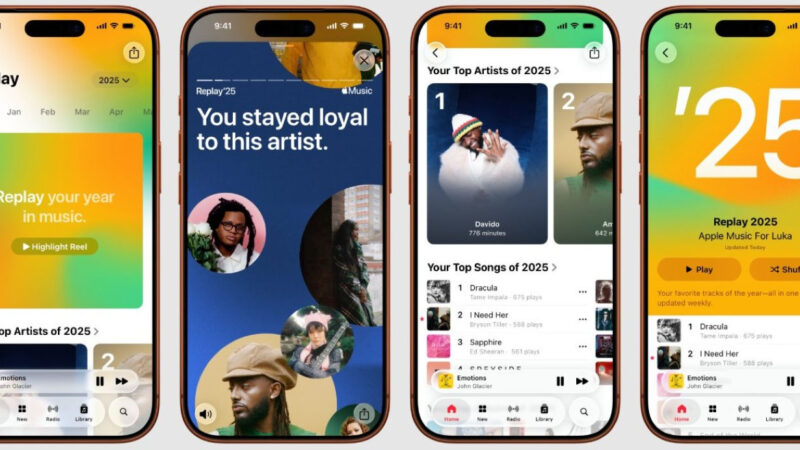 Apple music replay 2025 est disponible