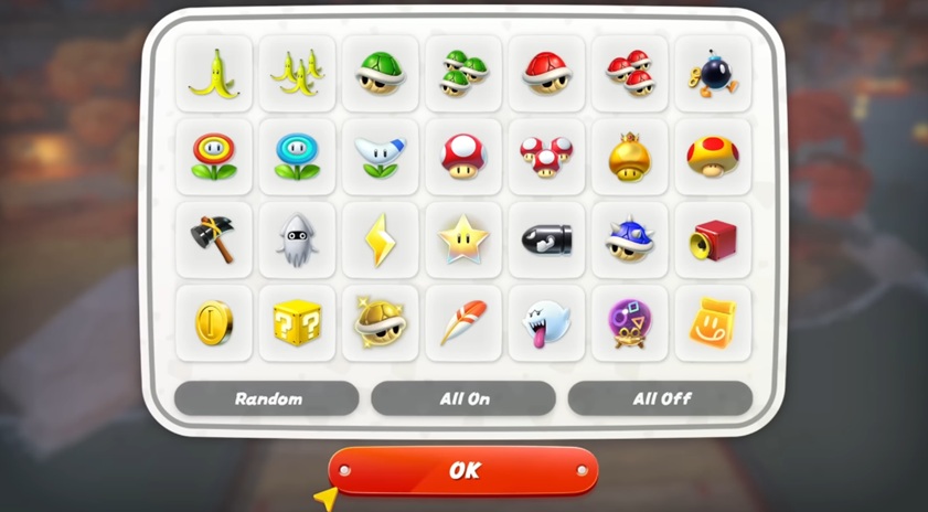 Mario kart world : mise à jour 1.4.0 avec objets présélectionnés