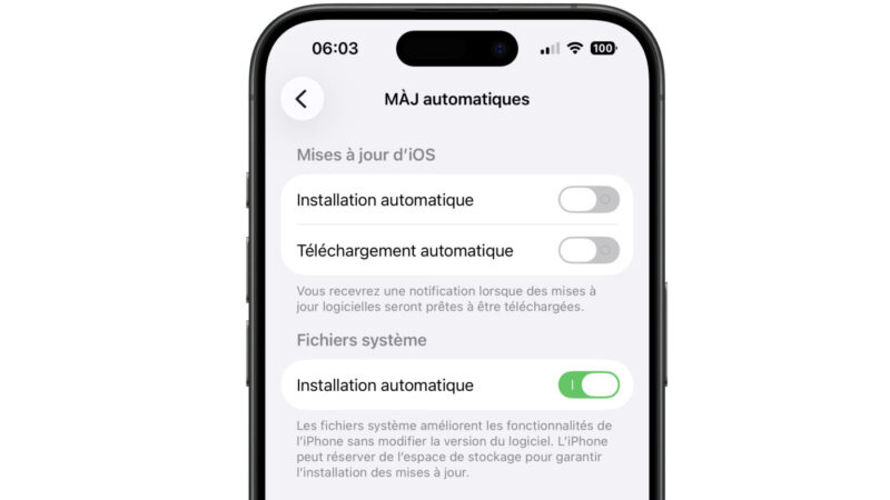 Ios 26.2 réactive les mises à jour automatiques sur iphone et ipad