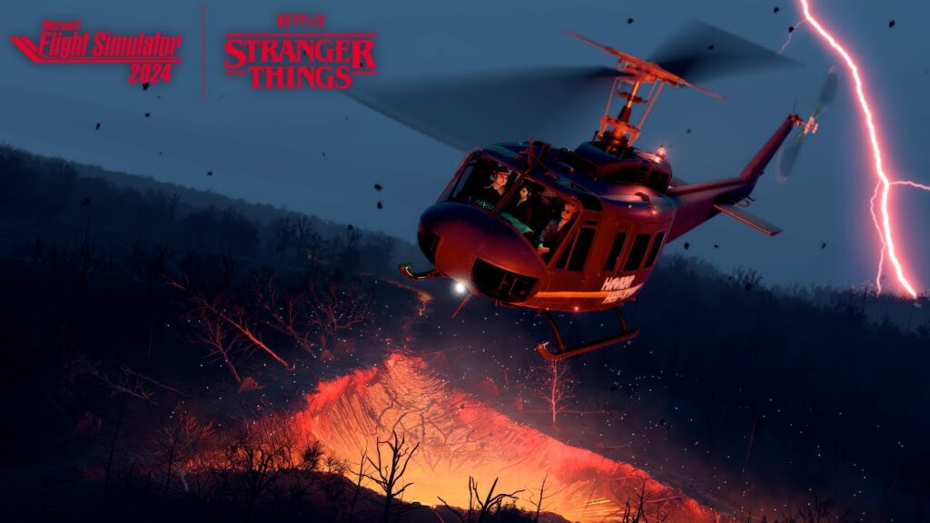 Flight simulator 2024 accueille stranger things avec un dlc gratuit