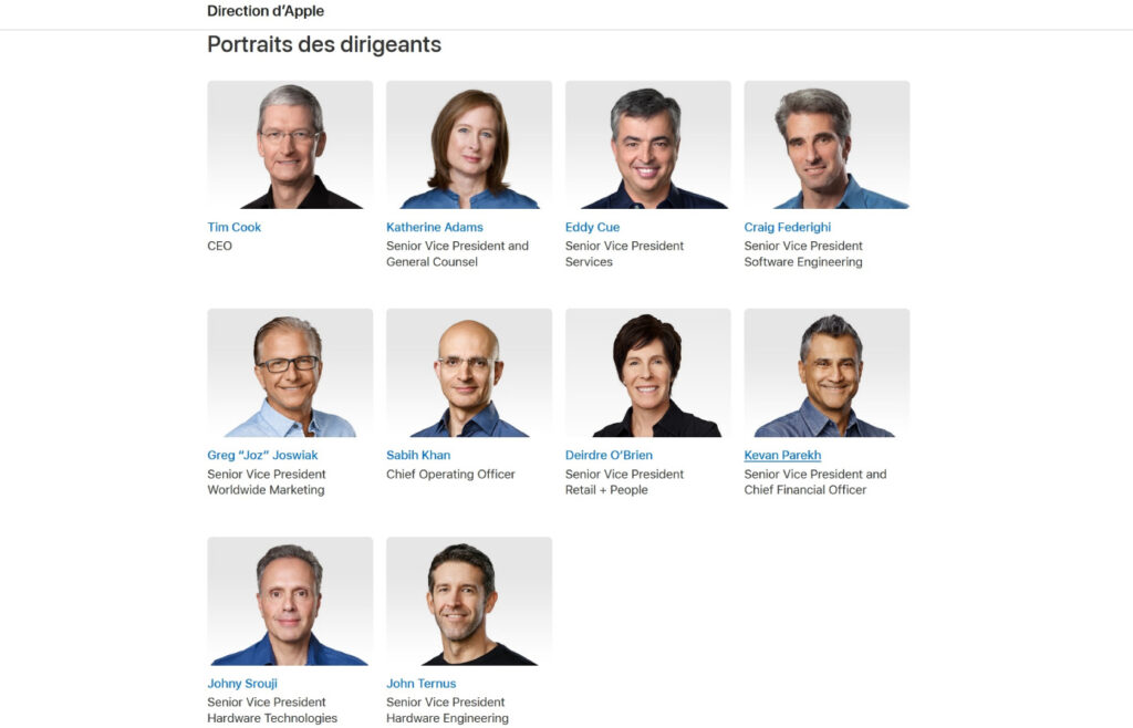 Apple retire john giannandrea de sa page des dirigeants