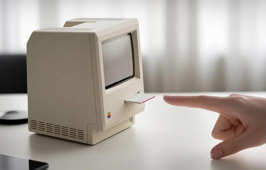 Maclock : l'horloge de bureau inspirée du macintosh de 1984