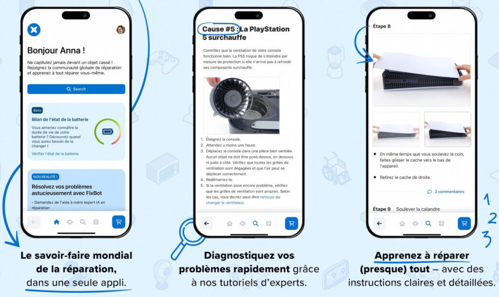Ifixit relance son application ios avec un chatbot ia pour réparations