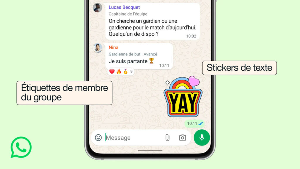 Whatsapp introduit des nouveautés pour les groupes
