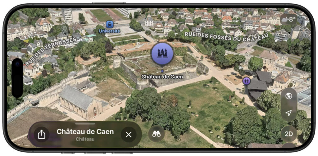 Apple enrichit son application plans avec flyover pour caen et strasbourg