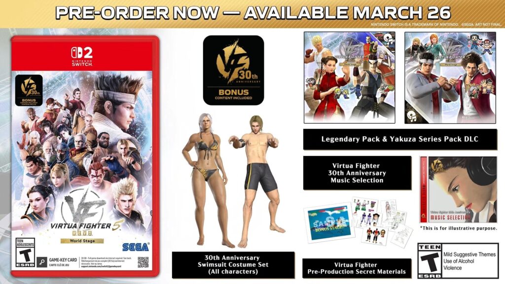 Virtua fighter 5 r.e.v.o. arrive sur switch 2 le 26 mars 2026