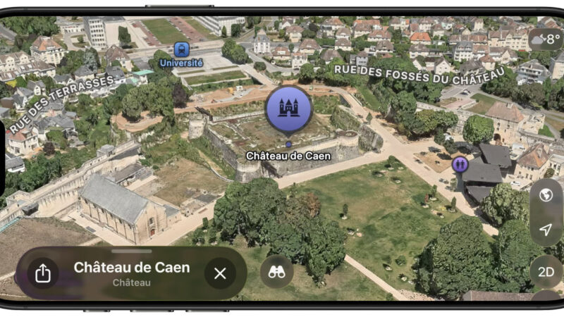 Apple enrichit son application plans avec flyover pour caen et strasbourg