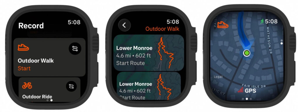 Strava lance le guidage gps sur apple watch