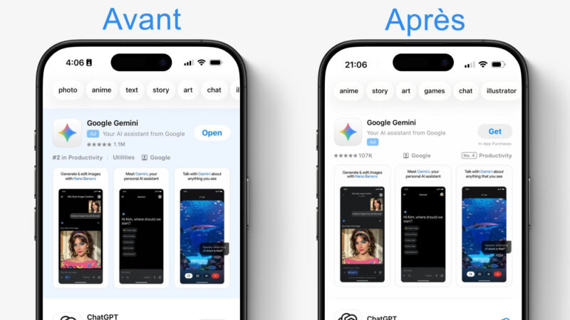 Apple teste une nouvelle interface publicitaire sur l&rsquo;app store