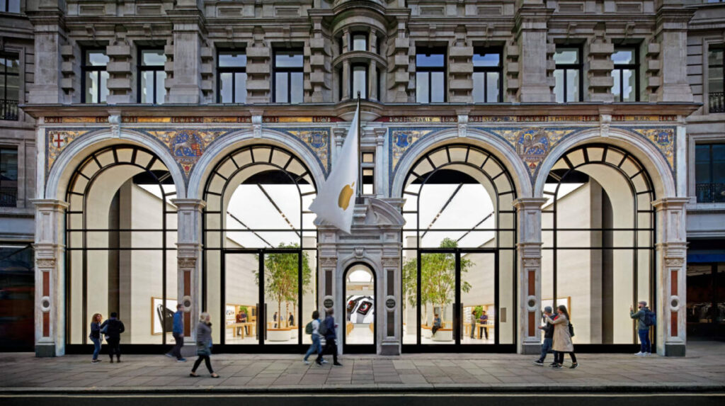 Déménagement d'un apple store à montréal et fermeture temporaire à londres