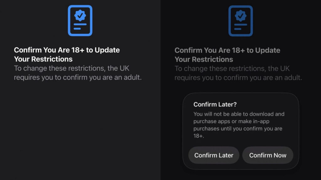 Ios 26.4 bêta 2 : la vérification d'âge au royaume-uni était un bug