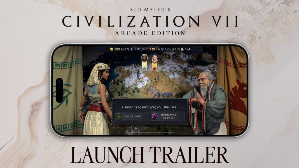 Nouveaux jeux sur apple arcade dont civilization vii