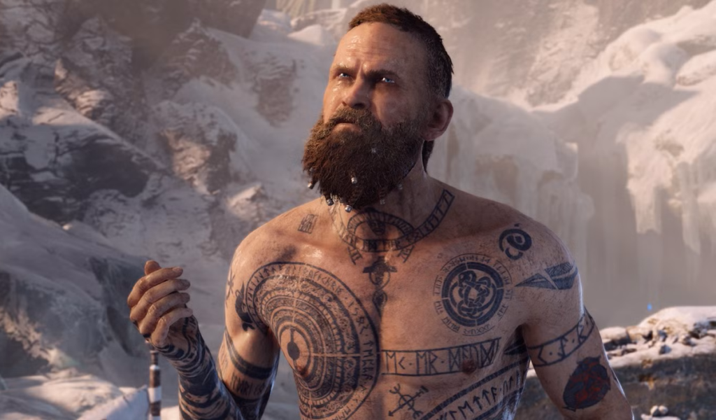 Ed skrein incarne baldur dans la série god of war