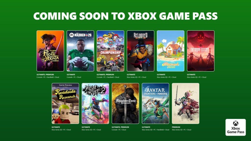 Les nouveaux jeux Game Pass de février révélés