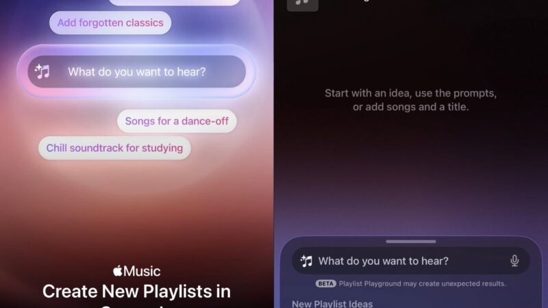 Playlist playground d&rsquo;apple music fonctionne sans apple intelligence
