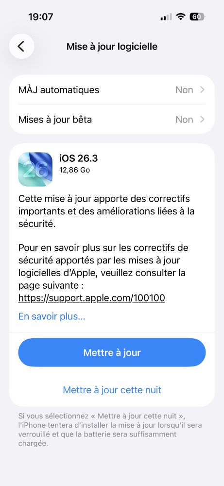 IOS 26.3 : transférez vos données vers Android et nouveautés