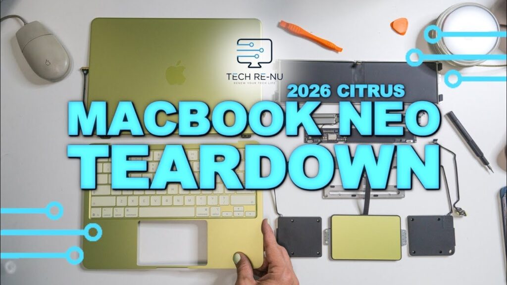 Le macbook neo est le mac le plus réparable jamais conçu