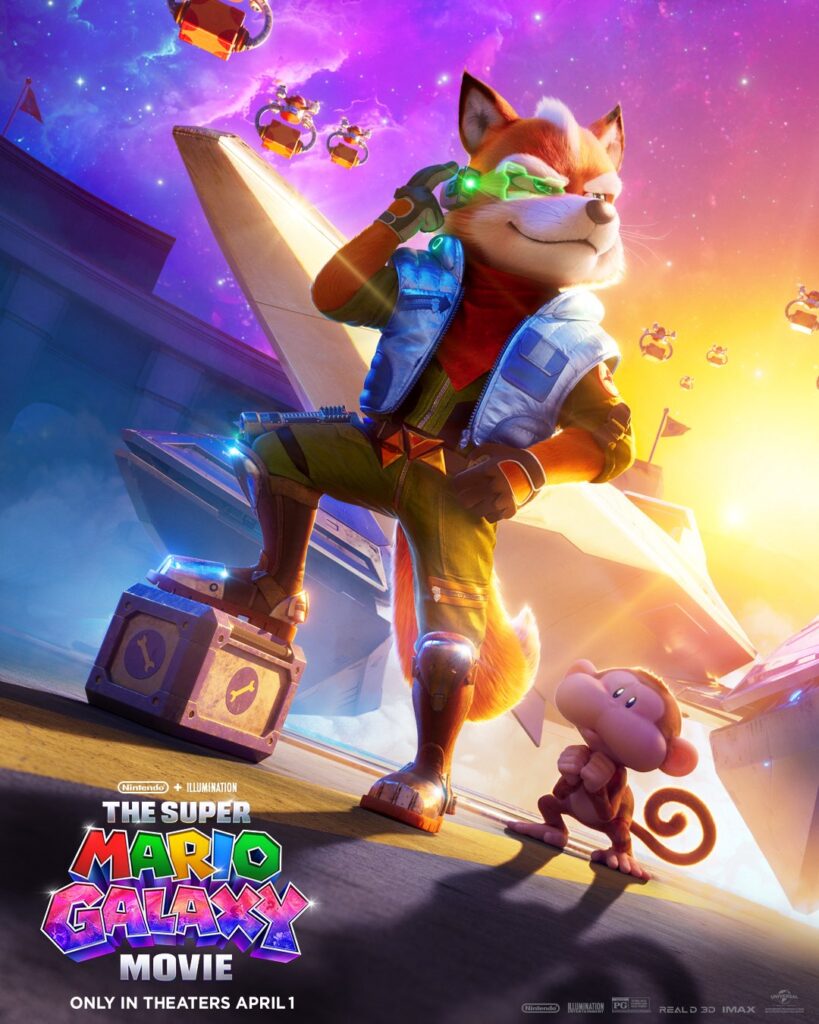 Fox mcloud officialisé dans le film super mario galaxy