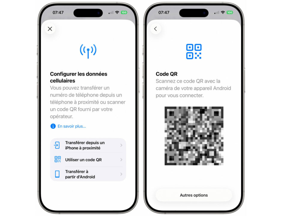 Sfr facilite le transfert de sim entre iphone et android