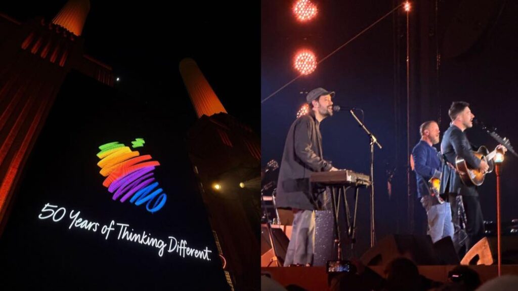 Apple célèbre ses 50 ans avec un concert surprise à Londres et des fresques numériques à Sydney