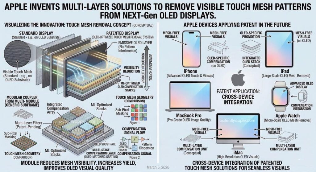 Apple innove avec un écran oled sans artefacts visuels