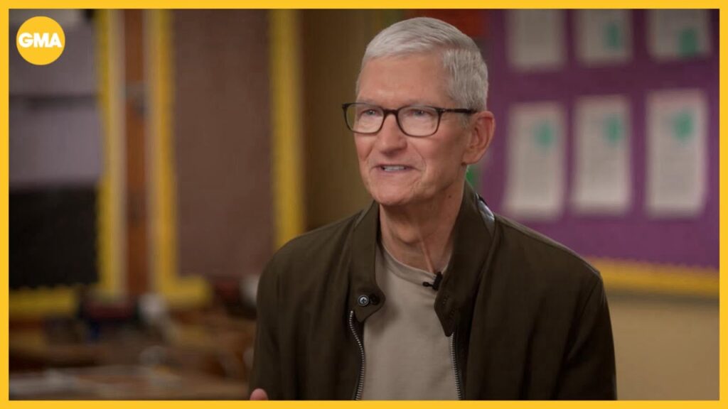Tim cook parle des 50 ans d'apple et de l'intelligence artificielle Tim cook parle des 50 ans d'apple et de l'intelligence artificielle
