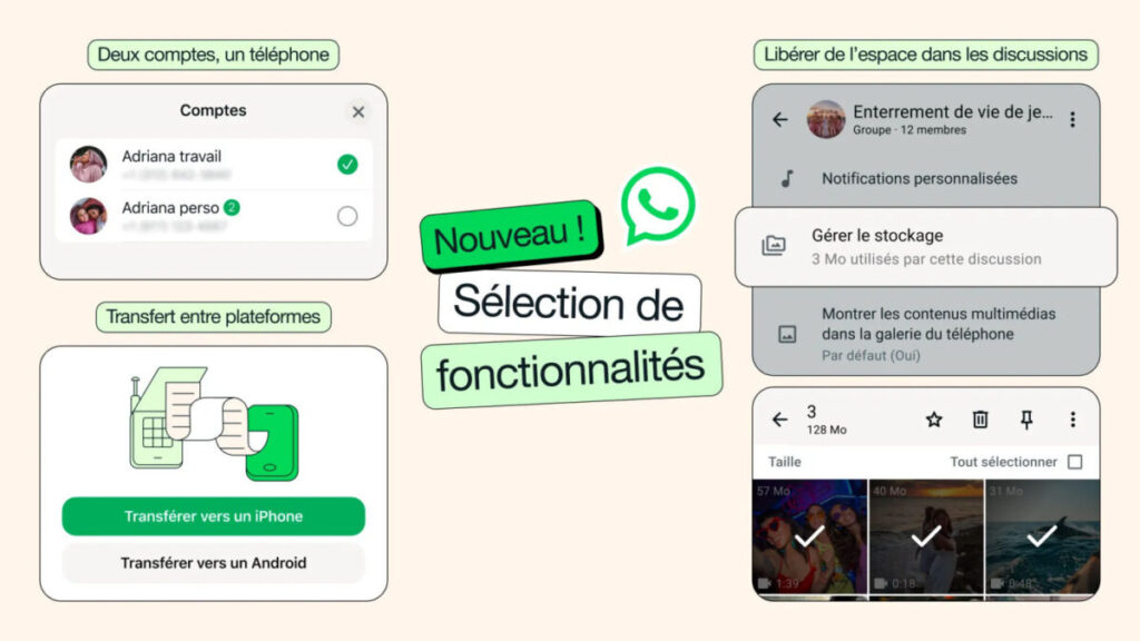 Whatsapp sur iphone : double compte, transfert vers android et réponses ia